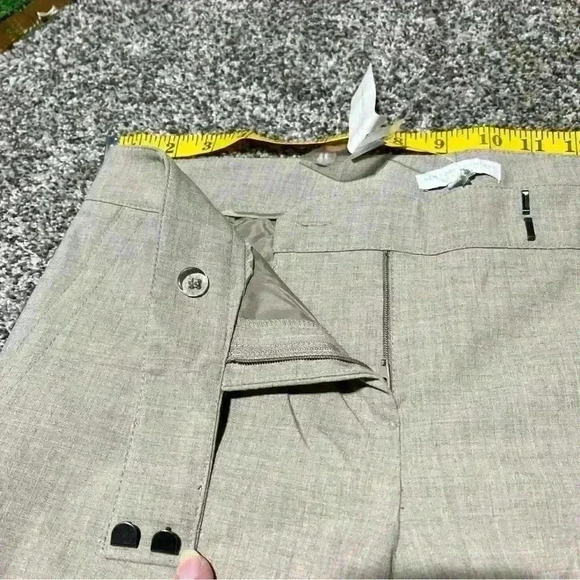 New York And Company City Stretch Luxe Ankle Slim Stretch Tan Pants Size 6 NWT - Picture 8 of 12